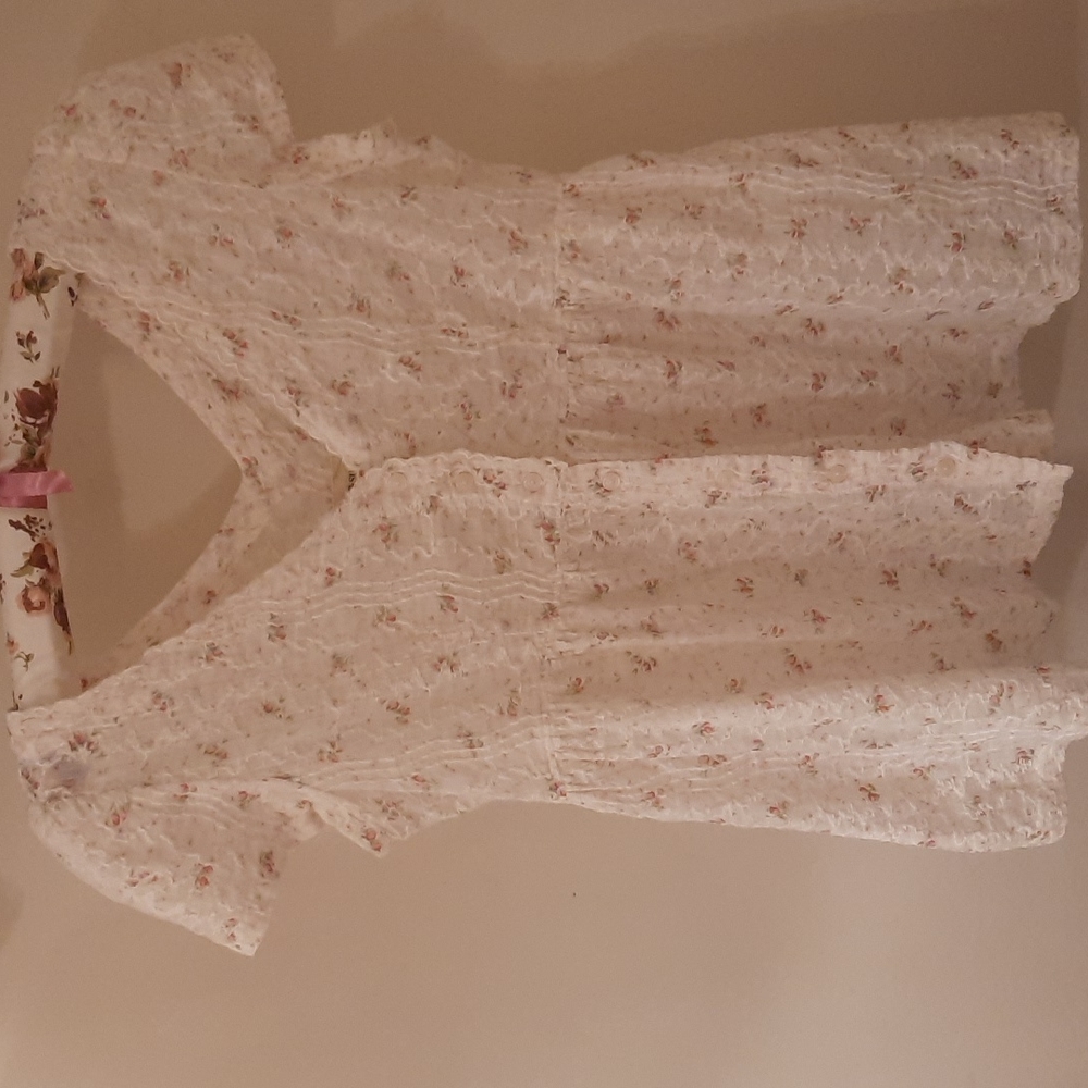 Denim & Supply Ralph Lauren Pink Floral Rosebud Babydoll Top